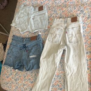 Levis pants and shorts size 25